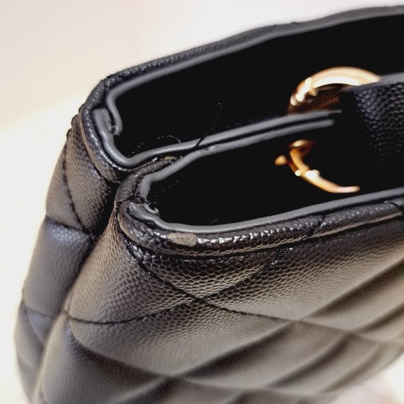 Bebe Black Quilted Satchel - Picture 12 of 12